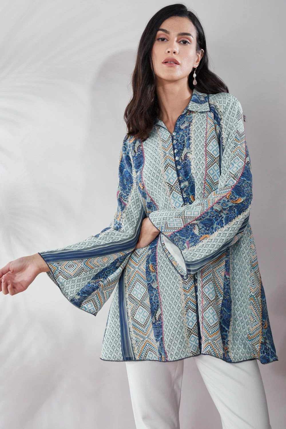 PATINE Pearl Patchwork Embroidered Shirt 4 PATINE Pearl Patchwork Embroidered Shirt - Image 2