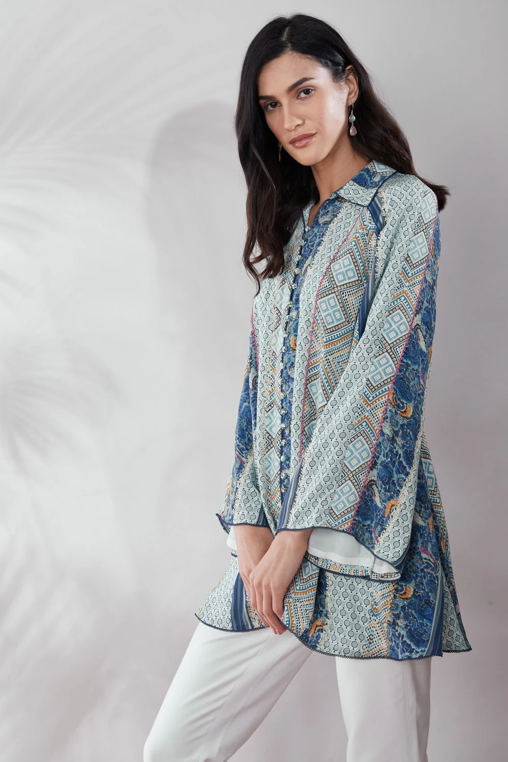 PATINE Pearl Patchwork Embroidered Shirt 5 PATINE Pearl Patchwork Embroidered Shirt - Image 3