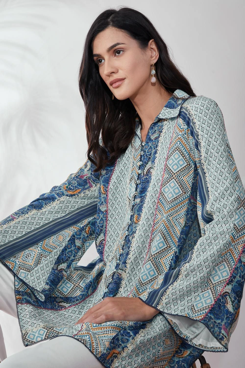 PATINE Pearl Patchwork Embroidered Shirt 9 PATINE Pearl Patchwork Embroidered Shirt - Image 7