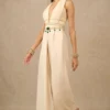 Tarun Tahiliani Ivory Hand Embellished Jumpsuit -Outlet Loometta Store 16923tt8 1