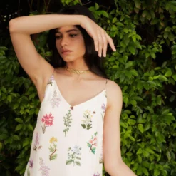 Ode To Odd First Bloom Silk Dress -Outlet Loometta Store 1701od13 2