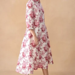 Vineet Rahul Kate Rose Garden Collared Dress -Outlet Loometta Store 171123vr39 3