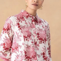 Vineet Rahul Kate Rose Garden Collared Dress -Outlet Loometta Store 171123vr39 4