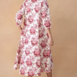 Vineet Rahul Kate Rose Garden Collared Dress -Outlet Loometta Store 171123vr39 5