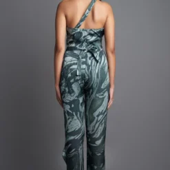 Amit Aggarwal Marbled Draped Emerald Jumpsuit -Outlet Loometta Store 172ag15 3