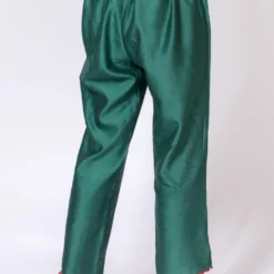 Chandrima Emerald Green Chanderi Pants 9 Chandrima Emerald Green Chanderi Pants -Outlet Loometta Store 182chnd30 4