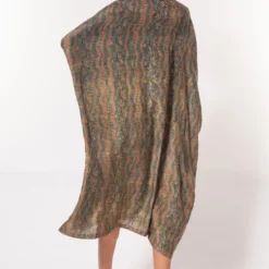 Divya Sheth Grey Hand-block Printed Kaftan -Outlet Loometta Store 184dy16 5