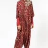 Divya Sheth Hand Block Printed Silk Jumpsuit -Outlet Loometta Store 191ds7 1