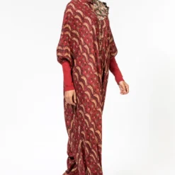 Divya Sheth Hand Block Printed Silk Jumpsuit 9 Divya Sheth Hand Block Printed Silk Jumpsuit -Outlet Loometta Store 191ds7 3