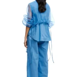 Kanika Goyal Label Aster Hand Embellished Organza Shirt -Outlet Loometta Store 1923kgl15 4