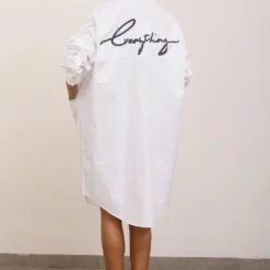 AK-OK By Anamika Khanna White Oversized Shirt -Outlet Loometta Store 19523ak2 8