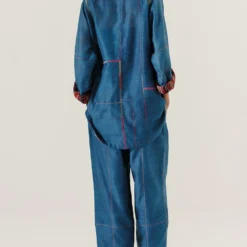 Sunira Designs Blue High Low Mool Top 13 Sunira Designs Blue High Low Mool Top -Outlet Loometta Store 197sun21 6