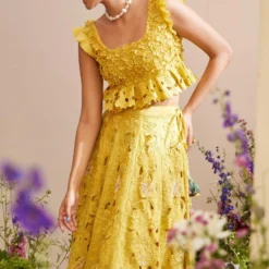 Chandrima Yellow Floral Bustier -Outlet Loometta Store 20032023ca08 4
