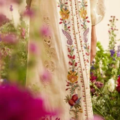 Chandrima Ivory Buttondown Threadwork Skirt 8 Chandrima Ivory Buttondown Threadwork Skirt -Outlet Loometta Store 20032023ca45 3