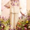 Chandrima Ivory Floral Applique Shirt 2 Chandrima Ivory Floral Applique Shirt -Outlet Loometta Store 20032023ca51 1
