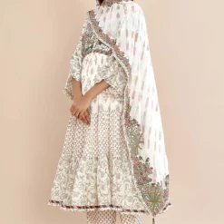 Sunira Designs Pale Pink Printed Relaxed Pant