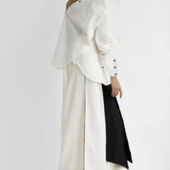 Chola White Straight Sleeves Shirt 6 Chola White Straight Sleeves Shirt -Outlet Loometta Store 206cho8 2