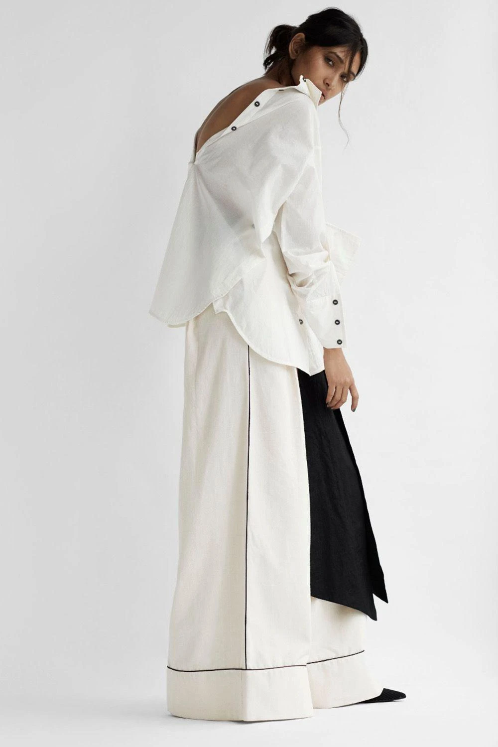 Chola White Straight Sleeves Shirt 4 Chola White Straight Sleeves Shirt - Image 2