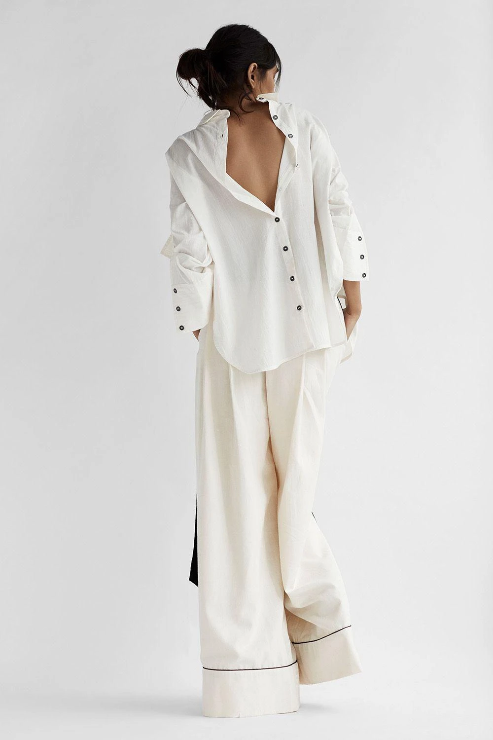 Chola White Straight Sleeves Shirt 5 Chola White Straight Sleeves Shirt - Image 3