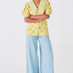 Little Things Powder Blue Handspun Pants -Outlet Loometta Store 209lt36 3