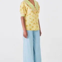 Little Things Powder Blue Handspun Pants -Outlet Loometta Store 209lt36 4