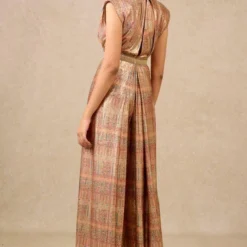 Tarun Tahiliani Multicoloured Embellished Foil Jersey Jumpsuit -Outlet Loometta Store 21092023tt01 4
