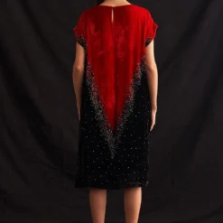 Amrich Zoyi Hand-embroidered Shibori Dress -Outlet Loometta Store 211123ach28 4