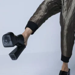 Shorshe Silver Grey Jogger Pants -Outlet Loometta Store 212sho27 3