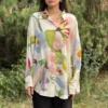 Ode To Odd Classic Ivory Blooming-in-dusk Shirt -Outlet Loometta Store 22124od7 1