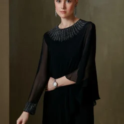 Namrata Joshipura Black Hand Embroidered Jumpsuit -Outlet Loometta Store 2212nj01 5