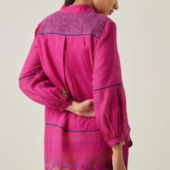 Sunira Designs Pink Gulzaar High Low Top -Outlet Loometta Store 2222323sg17 6