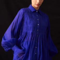 Amrich Missy Blue Hand Embellished Button Down Shirt 8 Amrich Missy Blue Hand Embellished Button Down Shirt -Outlet Loometta Store 231023ah01 3