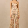 Tarun Tahiliani Multicoloured Paisley Printed Jumpsuit -Outlet Loometta Store 231023tt31 1 1