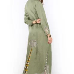 Heirloom By Rara Avis Sage Green Hamsa Embroidered Column Dress -Outlet Loometta Store 23rh48 5