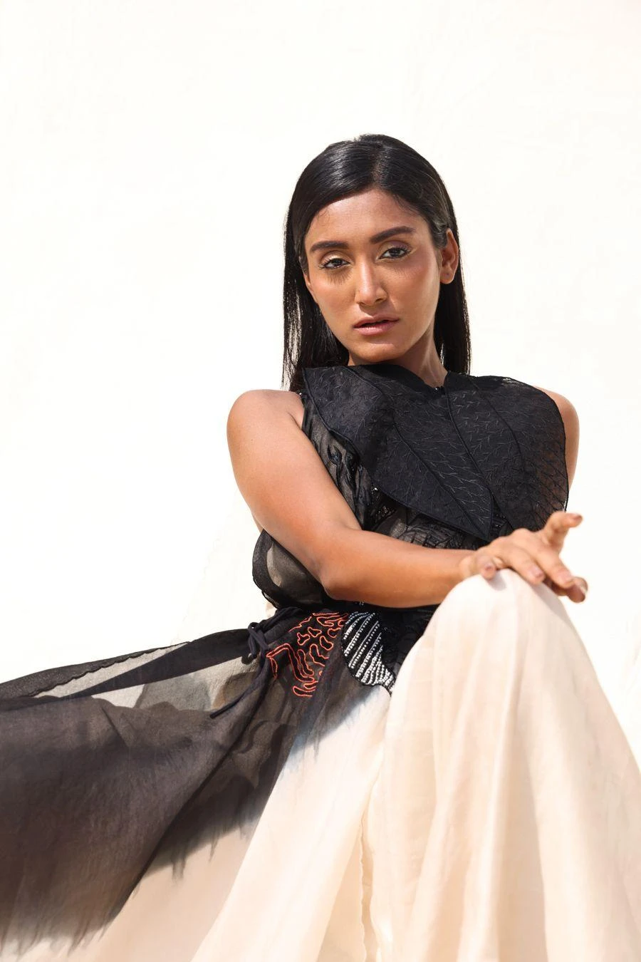 Richa Khemka Black Embellished & Belted Jumpsuit 4 Richa Khemka Black Embellished & Belted Jumpsuit - Image 2