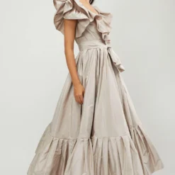 Gauri & Nainika Oyster Wrap Dress 6 Gauri & Nainika Oyster Wrap Dress -Outlet Loometta Store 248g n17 2