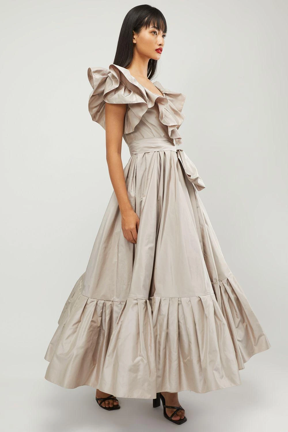 Gauri & Nainika Oyster Wrap Dress 4 Gauri & Nainika Oyster Wrap Dress - Image 2