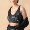 431-88 By Shweta Kapur Black Shivi Blouse -Outlet Loometta Store 251023bs5 1 1