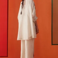 Chandrima Ivory Floral Applique And Cutwork Pants -Outlet Loometta Store 251023ca05 3