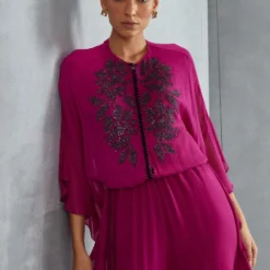 Namrata Joshipura Luna Frill Sleeve Jumpsuit 8 Namrata Joshipura Luna Frill Sleeve Jumpsuit -Outlet Loometta Store 25723nj22 3