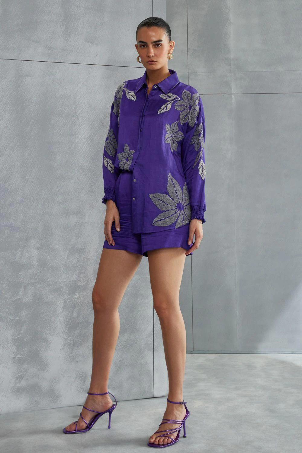 Namrata Joshipura Wild Violet Boxy Shirt 3 Namrata Joshipura Wild Violet Boxy Shirt