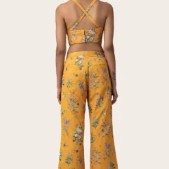 November Noon Herb Mustard Bustier Top -Outlet Loometta Store 25nn32 3