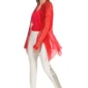 Rohit Gandhi + Rahul Khanna Red Embroidered Top With A Belt -Outlet Loometta Store 25tp26 1