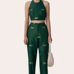 November Noon Dragonfly Emerald Trousers