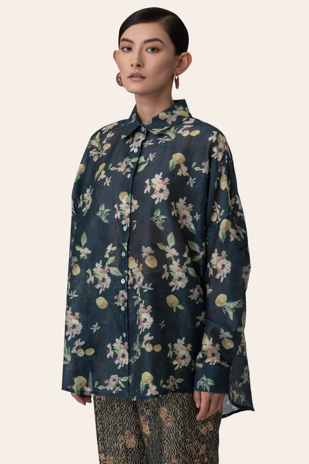 November Noon Ivy Navy Blue Shirt 5 November Noon Ivy Navy Blue Shirt - Image 3