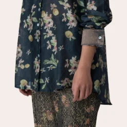 November Noon Ivy Navy Blue Shirt 10 November Noon Ivy Navy Blue Shirt -Outlet Loometta Store 271nn5 4