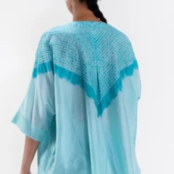 Medium Blue Shibori Triangle Shirt -Outlet Loometta Store 27423sm44 3