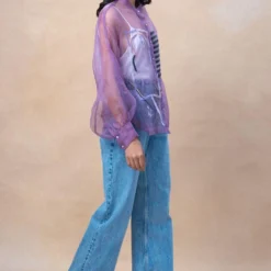 GRAINE Purple Maze Daze Shirt -Outlet Loometta Store 27623gre12 3