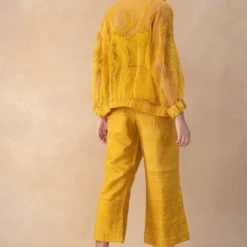 Bodhi Tree Yellow Boot Cut Pants 11 Bodhi Tree Yellow Boot Cut Pants -Outlet Loometta Store 2823bt4 5