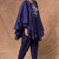 Jayanti Reddy Purple Satin Silk Dhoti -Outlet Loometta Store 283jr23 2